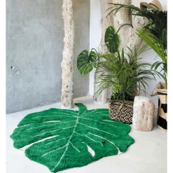 Monstera Leaf Washable Rug