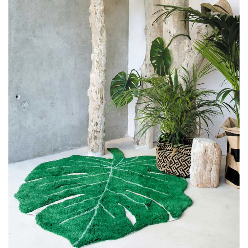 Monstera Leaf Washable Rug