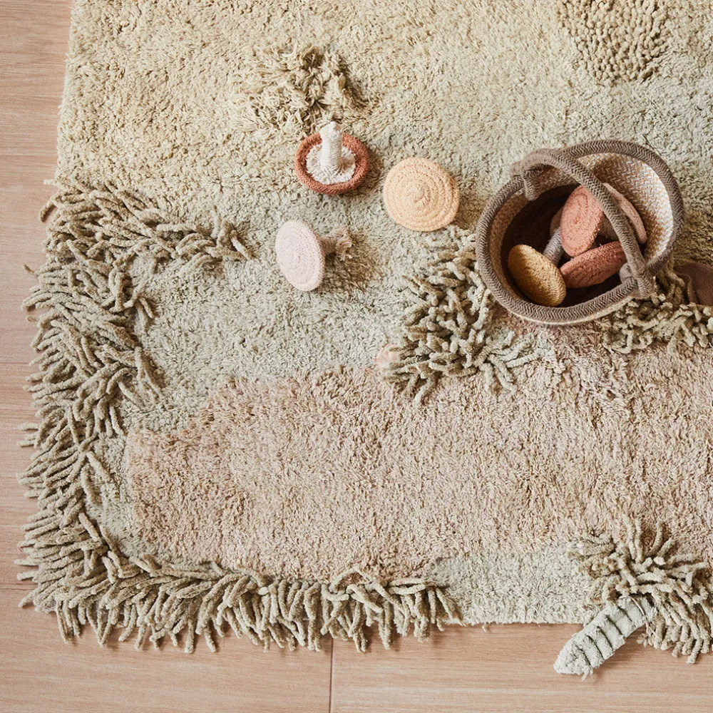 Mushroom Forest Washable Play Rug