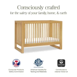 Nantucket 3-in-1 Convertible Crib With Toddler Bed Conversion Kit