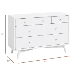 Palma 7-Drawer Assembled Double Dresser