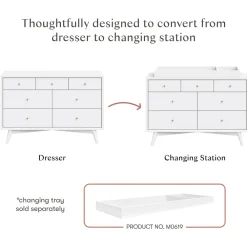 Palma 7-Drawer Assembled Double Dresser