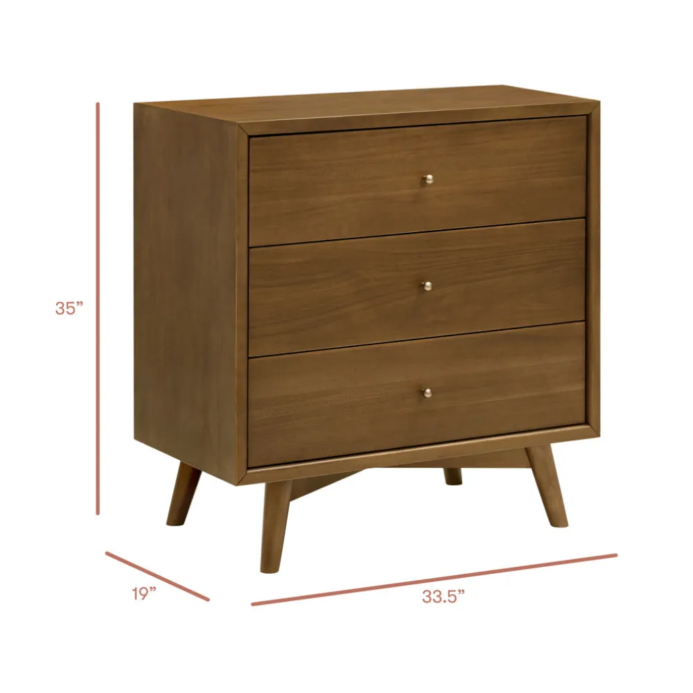 Palma 3-Drawer Compact Assembled Dresser (34")