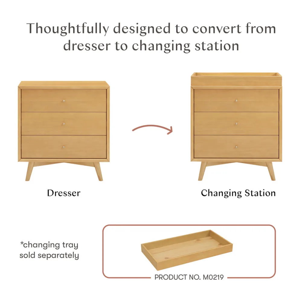 Palma 3-Drawer Compact Assembled Dresser (34")