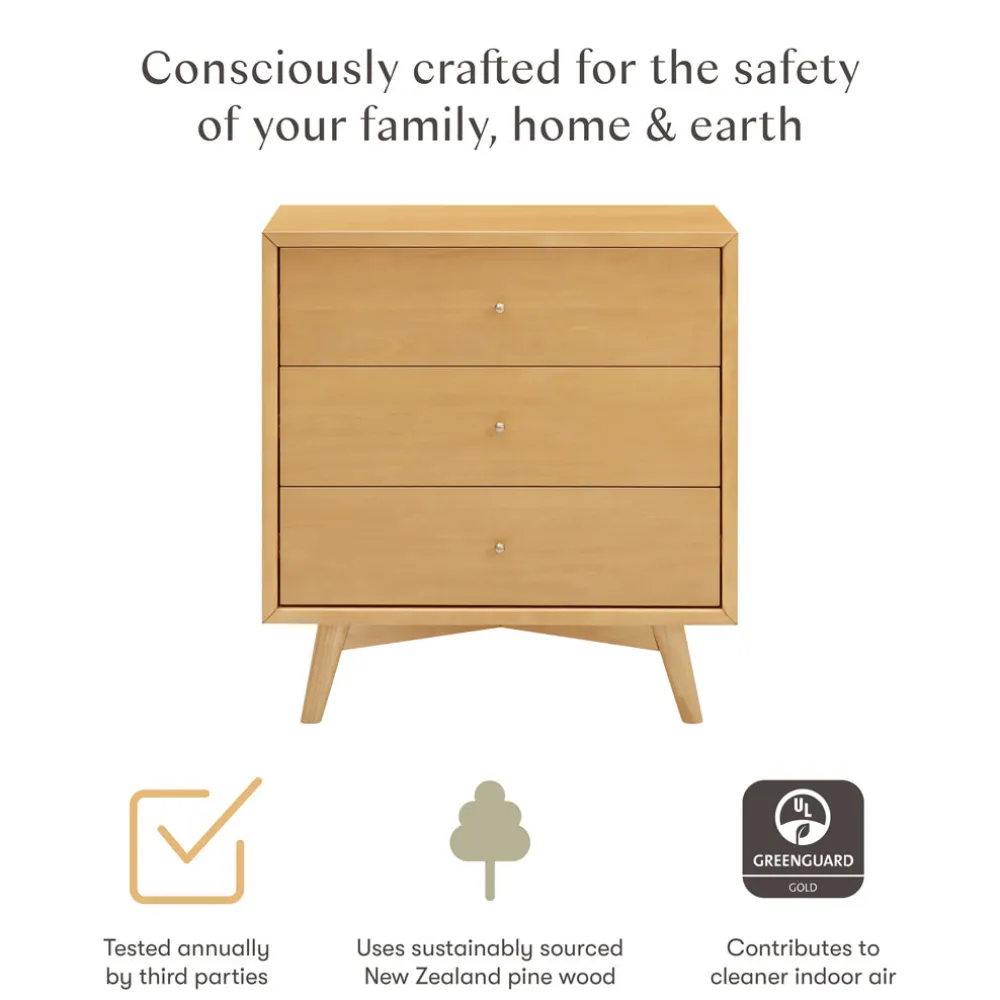 Palma 3-Drawer Compact Assembled Dresser (34")