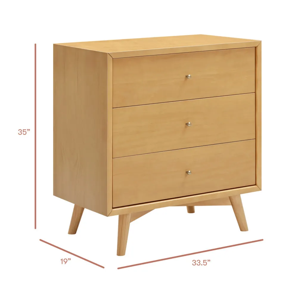 Palma 3-Drawer Compact Assembled Dresser (34")