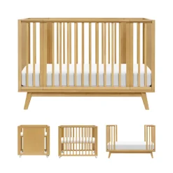 Palma 8-in-1 Convertible All-Stages Crib with Bassinet & Toddler Bed Kits