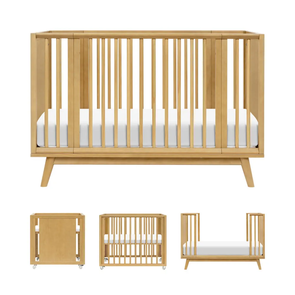Palma 8-in-1 Convertible All-Stages Crib with Bassinet & Toddler Bed Kits