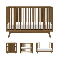 Palma 8-in-1 Convertible All-Stages Crib with Bassinet & Toddler Bed Kits
