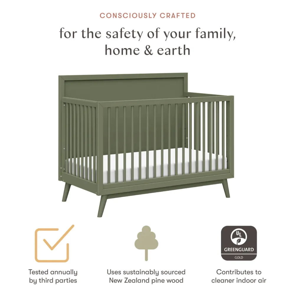 Palma 4-in-1 Convertible Crib + Toddler Bed Conversion Kit