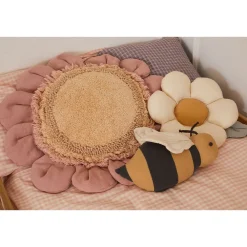 Pink Daisy Floor Cushion
