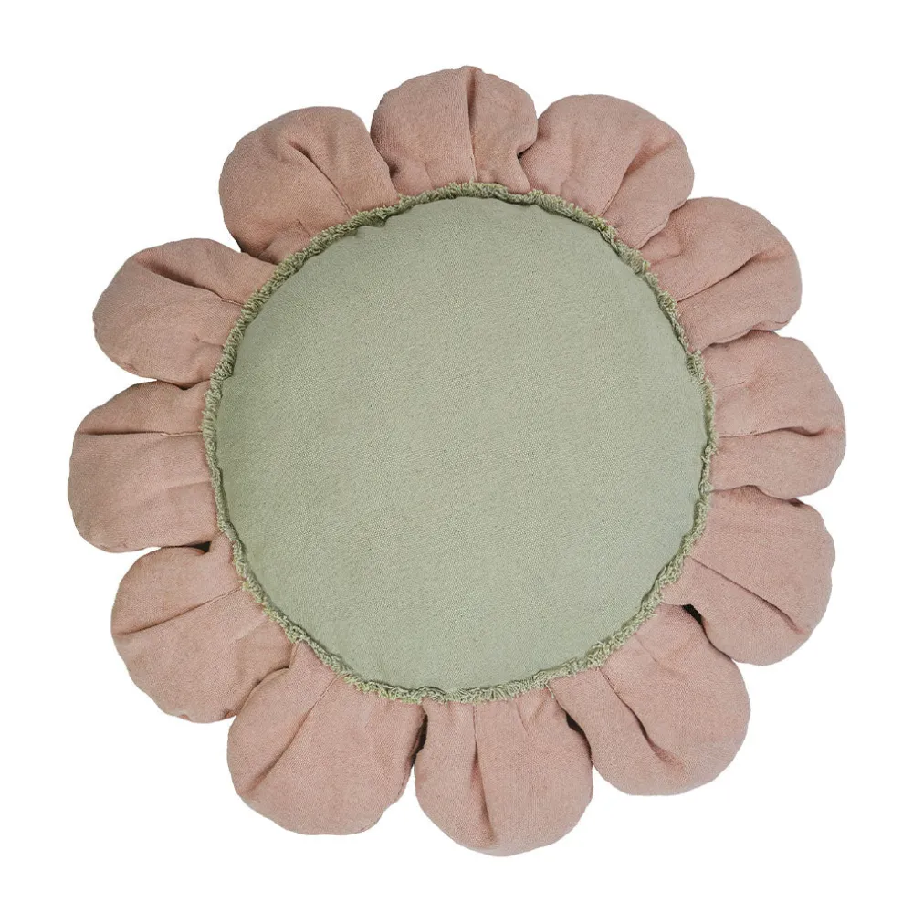Pink Daisy Floor Cushion