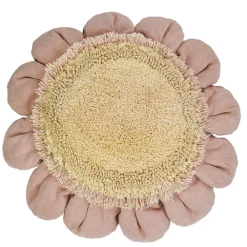 Pink Daisy Floor Cushion