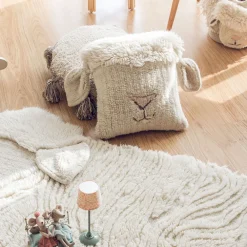 Pink Nose Sheep Woolable Cushion