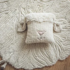 Pink Nose Sheep Woolable Cushion