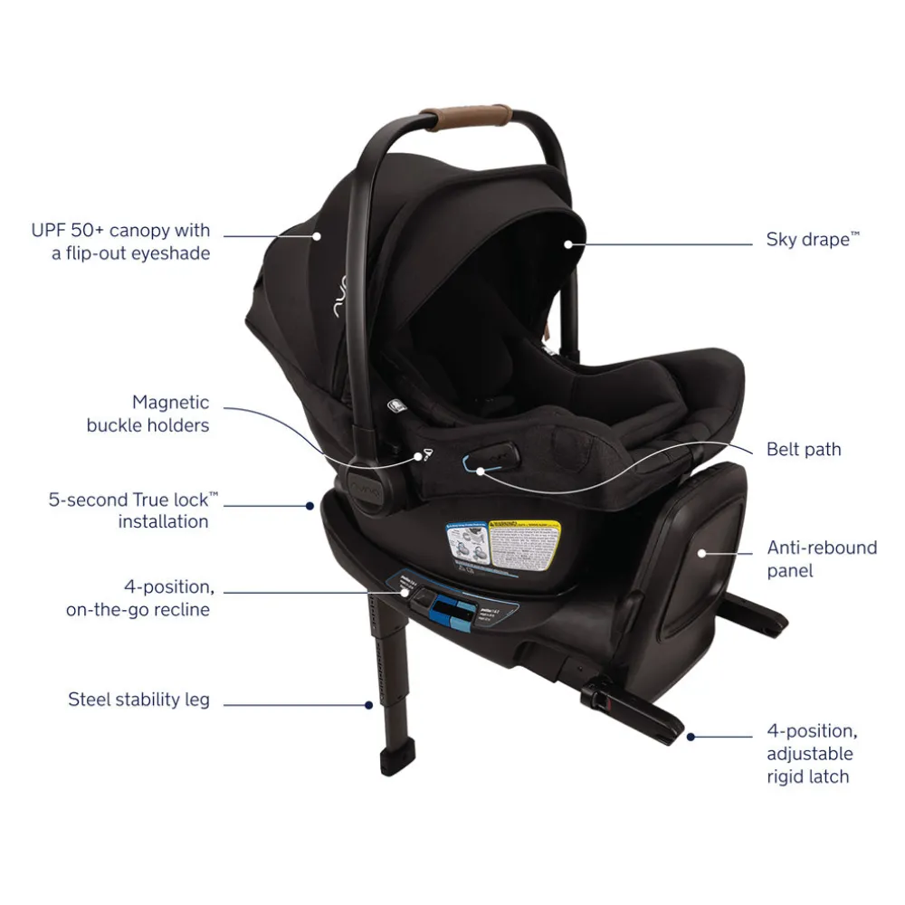 PIPA Aire RX Infant Car Seat + PIPA RELX Base