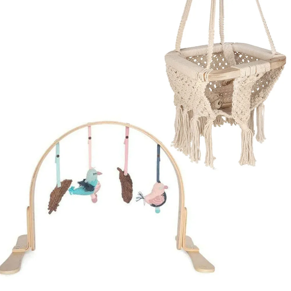 Play Gym + Macrame Swing Bundle