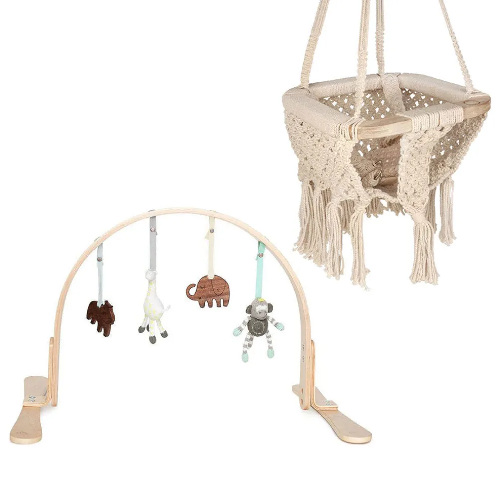 Play Gym + Macrame Swing Bundle
