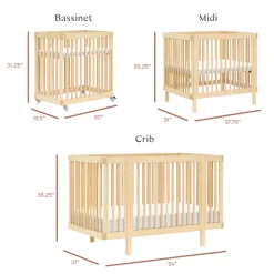 Pogo 8-in-1 Convertible Crib with All-Stages Conversion Kits