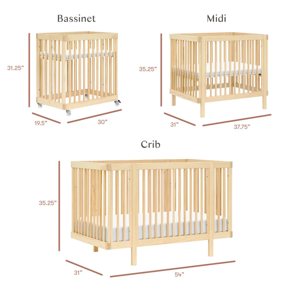 Pogo 8-in-1 Convertible Crib with All-Stages Conversion Kits