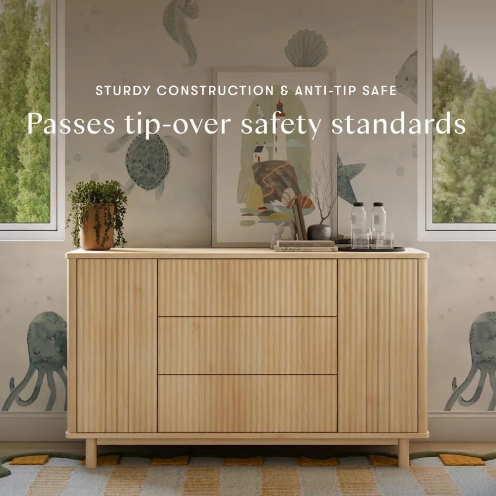 Pogo Tambour Extra Wide Assembled Dresser (58")