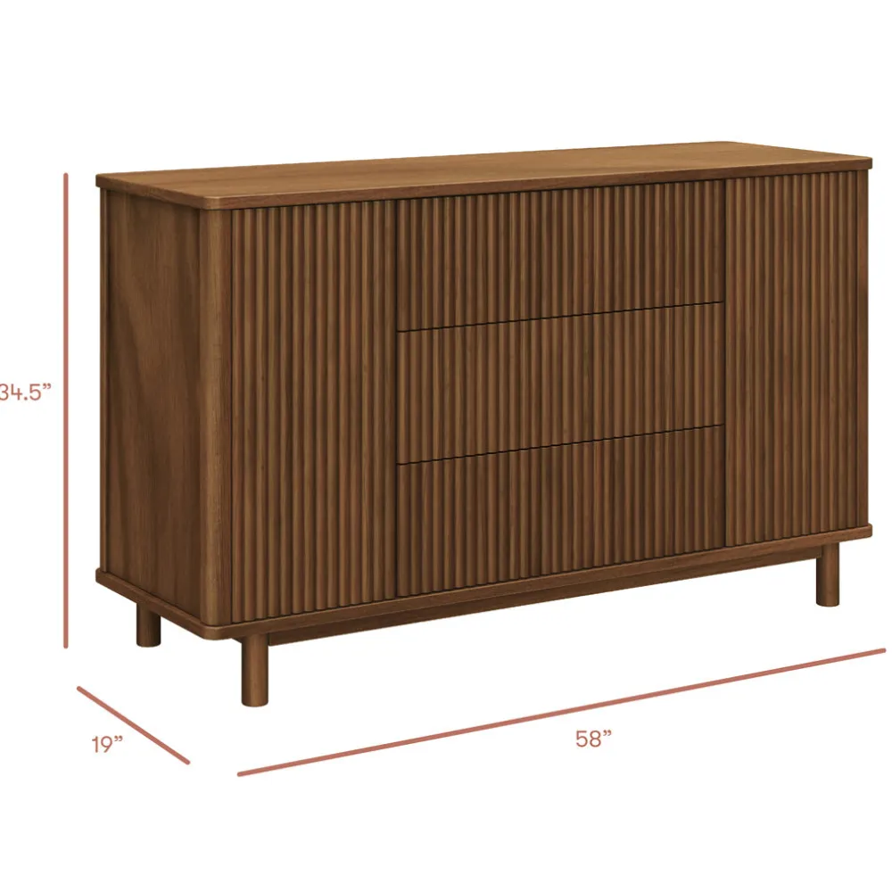 Pogo Tambour Extra Wide Assembled Dresser (58")
