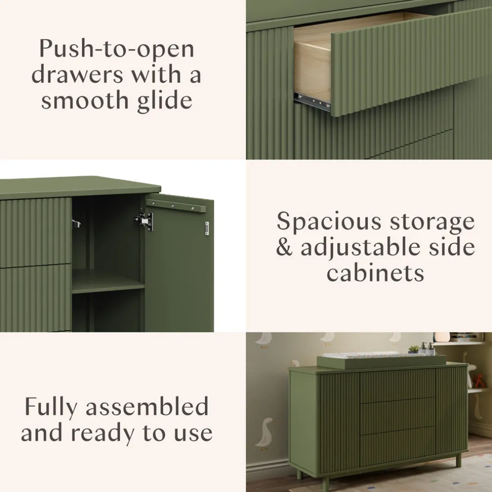 Pogo Tambour Extra Wide Assembled Dresser (58")