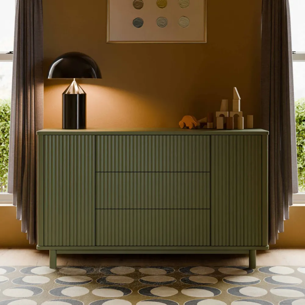 Pogo Tambour Extra Wide Assembled Dresser (58")