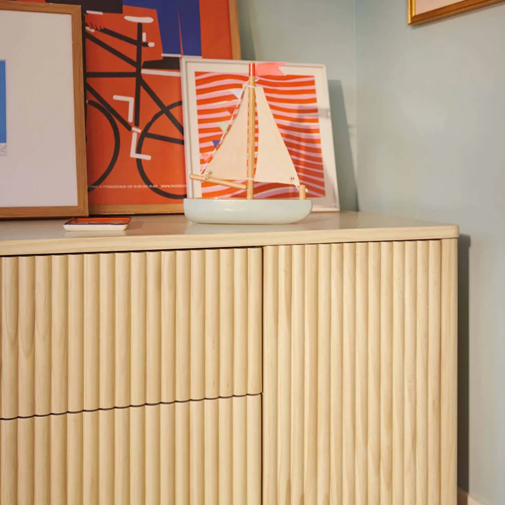 Pogo Tambour Extra Wide Assembled Dresser (58")