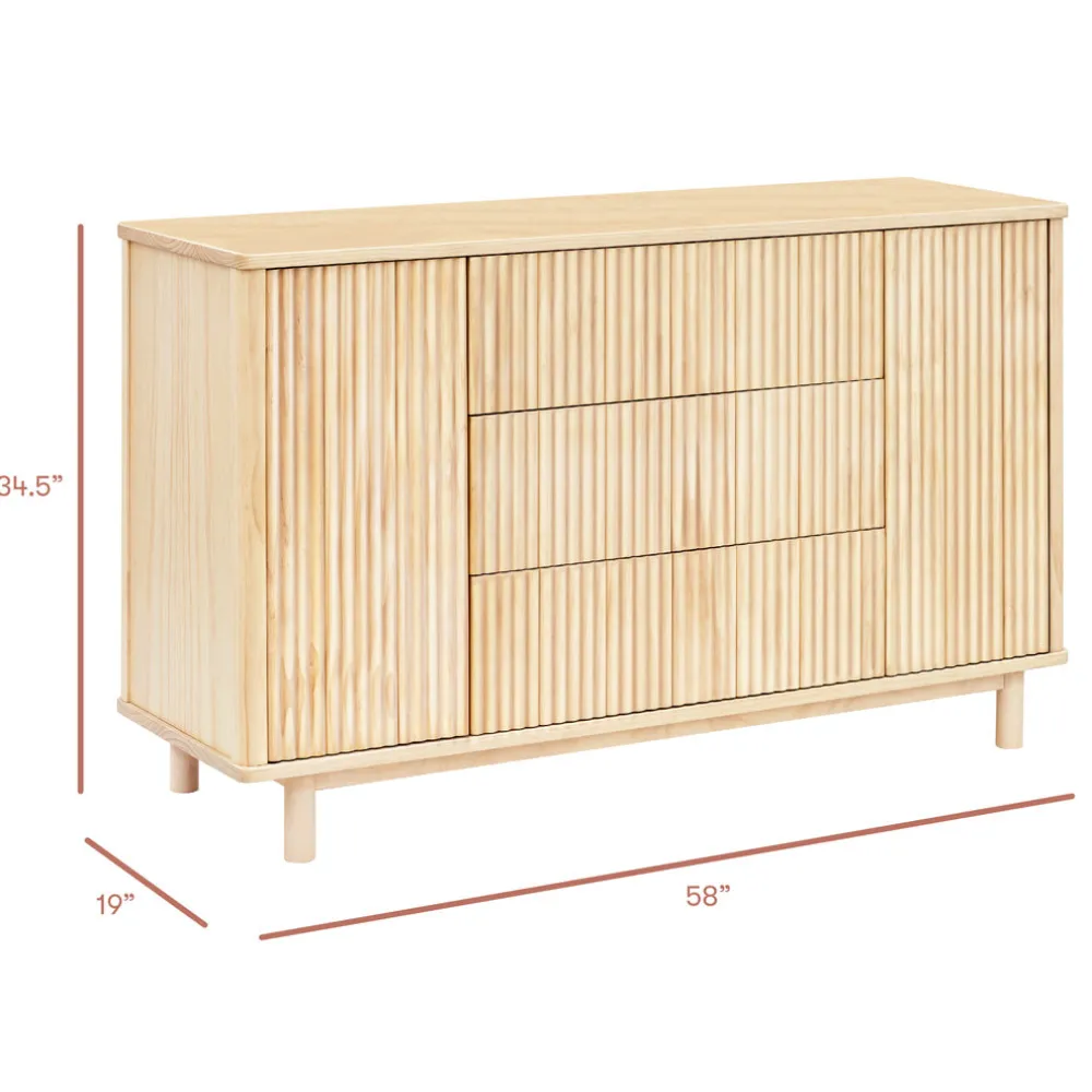 Pogo Tambour Extra Wide Assembled Dresser (58")
