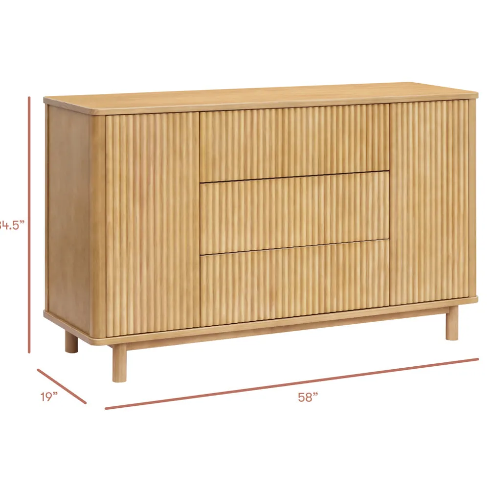 Pogo Tambour Extra Wide Assembled Dresser (58")