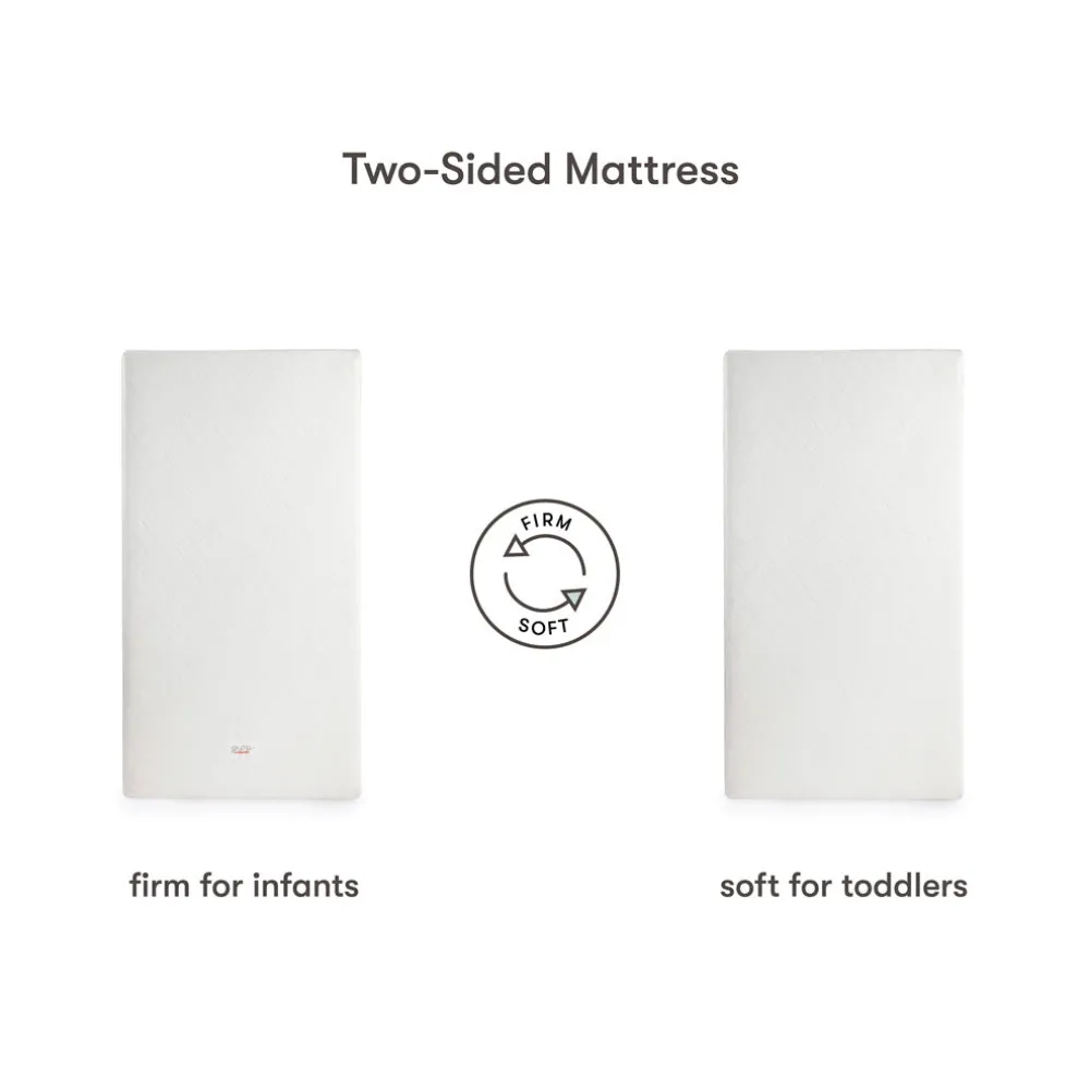 Pure Core 2-Stage Crib Mattress + Hybrid Quilted Waterproof Cover