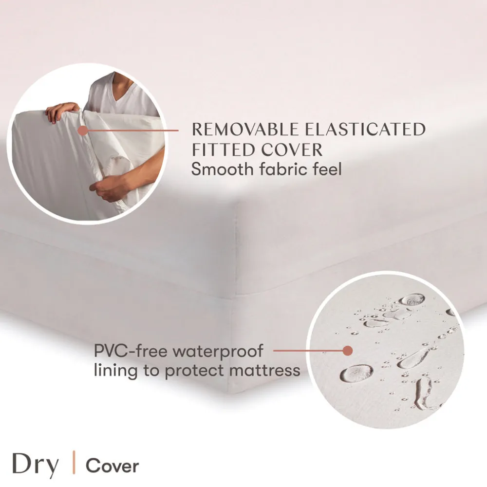 Pure Core 2-Stage Crib Mattress + Dry Waterproof Cover