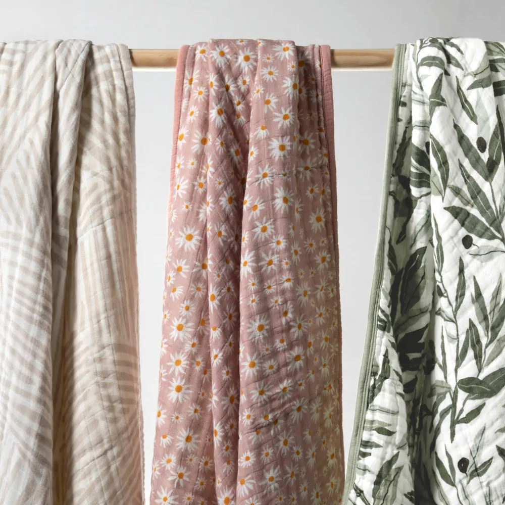 Quilt In 3-Layer GOTS Certified Organic Muslin Cotton