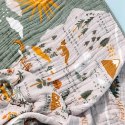 Quilt In 3-Layer GOTS Certified Organic Muslin Cotton