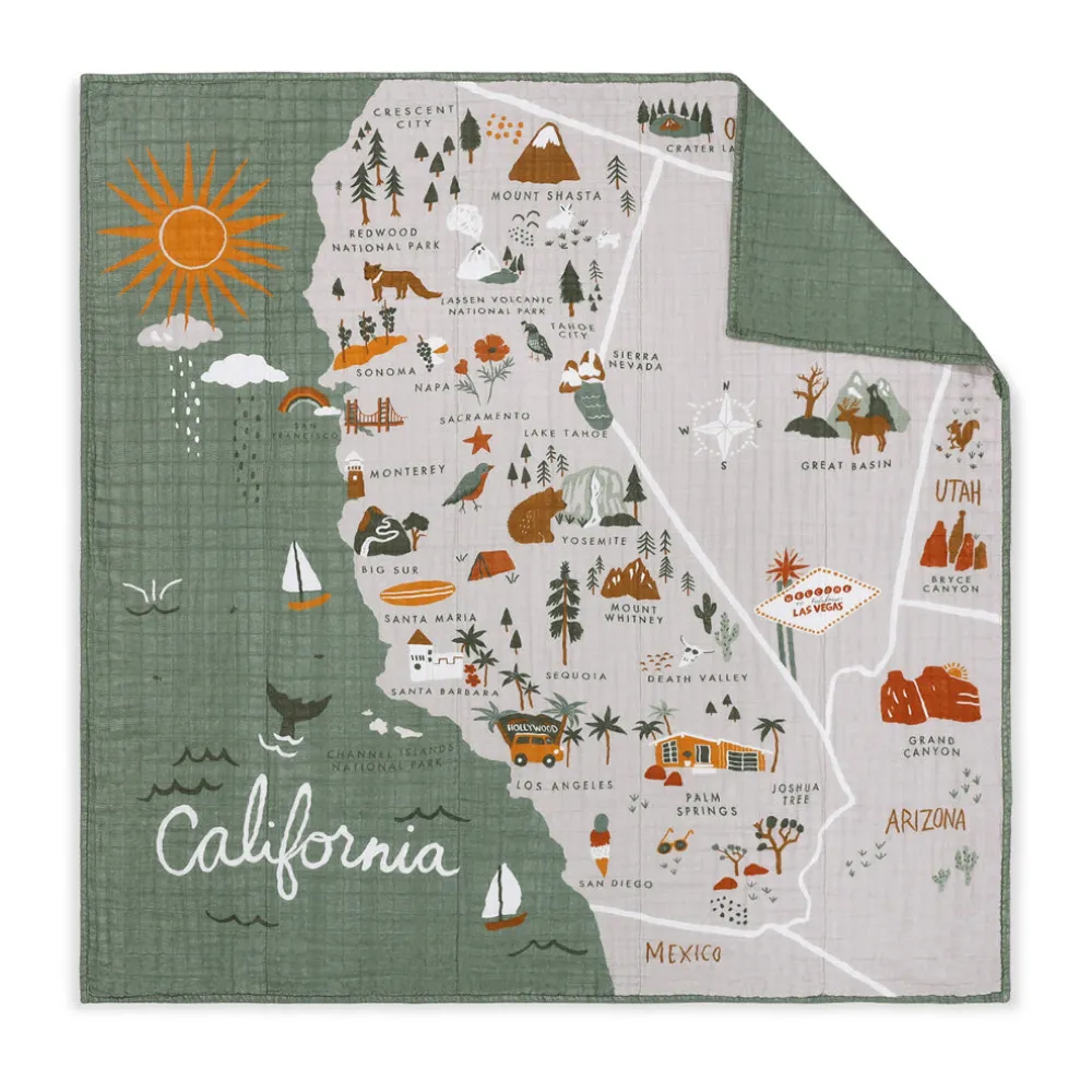 Quilt In 3-Layer GOTS Certified Organic Muslin Cotton