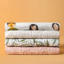 Quilt In 3-Layer GOTS Certified Organic Muslin Cotton