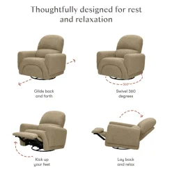 Rainbow Recliner and Swivel Glider