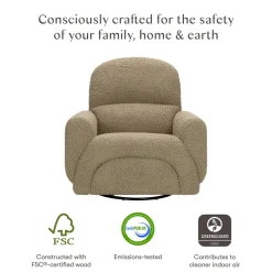 Rainbow Recliner and Swivel Glider
