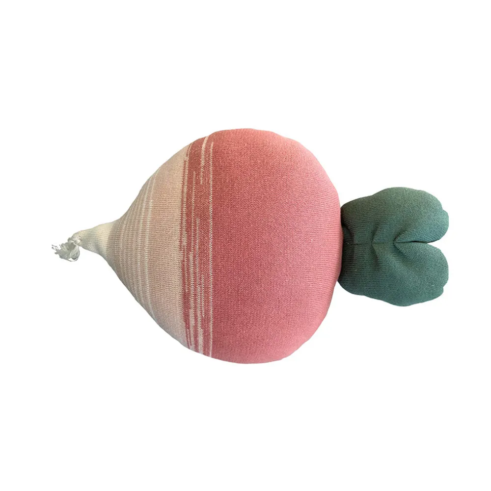 Ramona The Radish Knitted Cushion