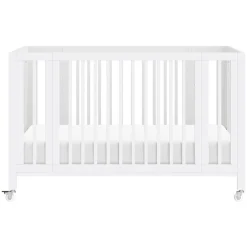 Rolli 9-in-1 Convertible All-Stages Crib with Bassinet & Toddler Bed Conversion Kits