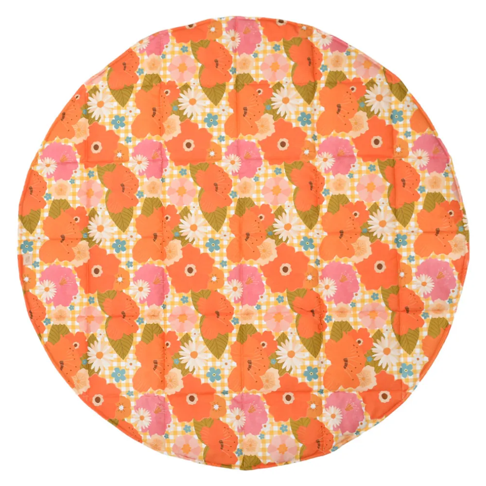 Round Cotton Mat with Pattern