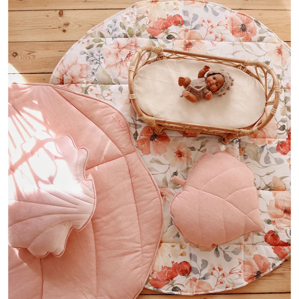 Round Cotton Mat with Pattern