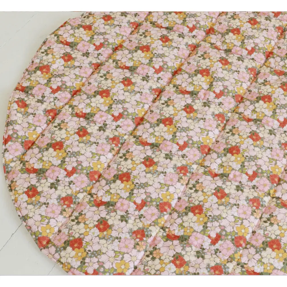 Round Cotton Mat with Pattern