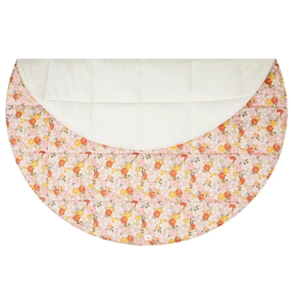 Round Cotton Mat with Pattern