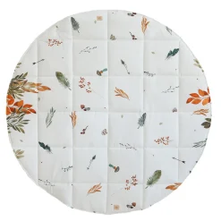 Round Cotton Mat with Pattern