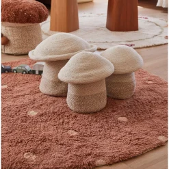 Round Dot Washable Rug