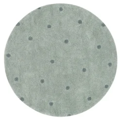 Round Dot Washable Rug