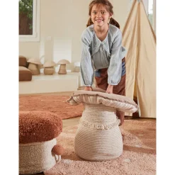 Round Dot Washable Rug