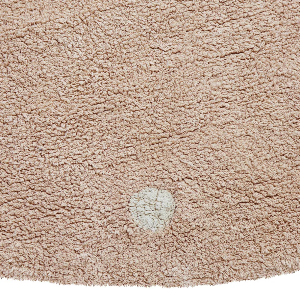 Round Dot Washable Rug